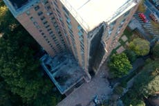 Edificio de apartamentos en Nueva York colapsa parcialmente
