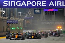 "Riesgo por calor" en el GP de Singapur obliga a pilotos de F1 a llevar equipos de refrigeración