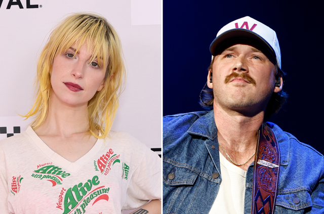 <p>Hayley Williams (izquierda), de Paramore, dijo que “siempre” habla de Morgan Wallen (derecha) cuando canta sobre “cantantes country racistas”</p>