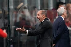 Técnico del AC Milan Allegri enfrenta a su exclub Juventus en su regreso a Turín