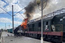 Decenas de heridos en un "salvaje" ataque ruso con drones en estación de tren de Ucrania