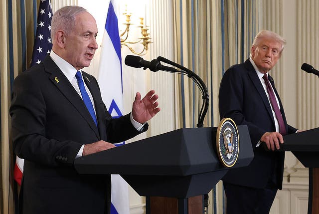 <p>Donald Trump aprovechó su relación con Benjamin Netanyahu para impulsar lo que cada vez más parece ser un acuerdo que podría poner fin a la ofensiva israelí sobre Gaza</p>