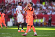 Barcelona llega al parón internacional cabizbajo tras caer 4-1 ante Sevilla