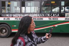Trabajadores del transporte público realizan un paro por asesinatos y extorsiones en capital de Perú