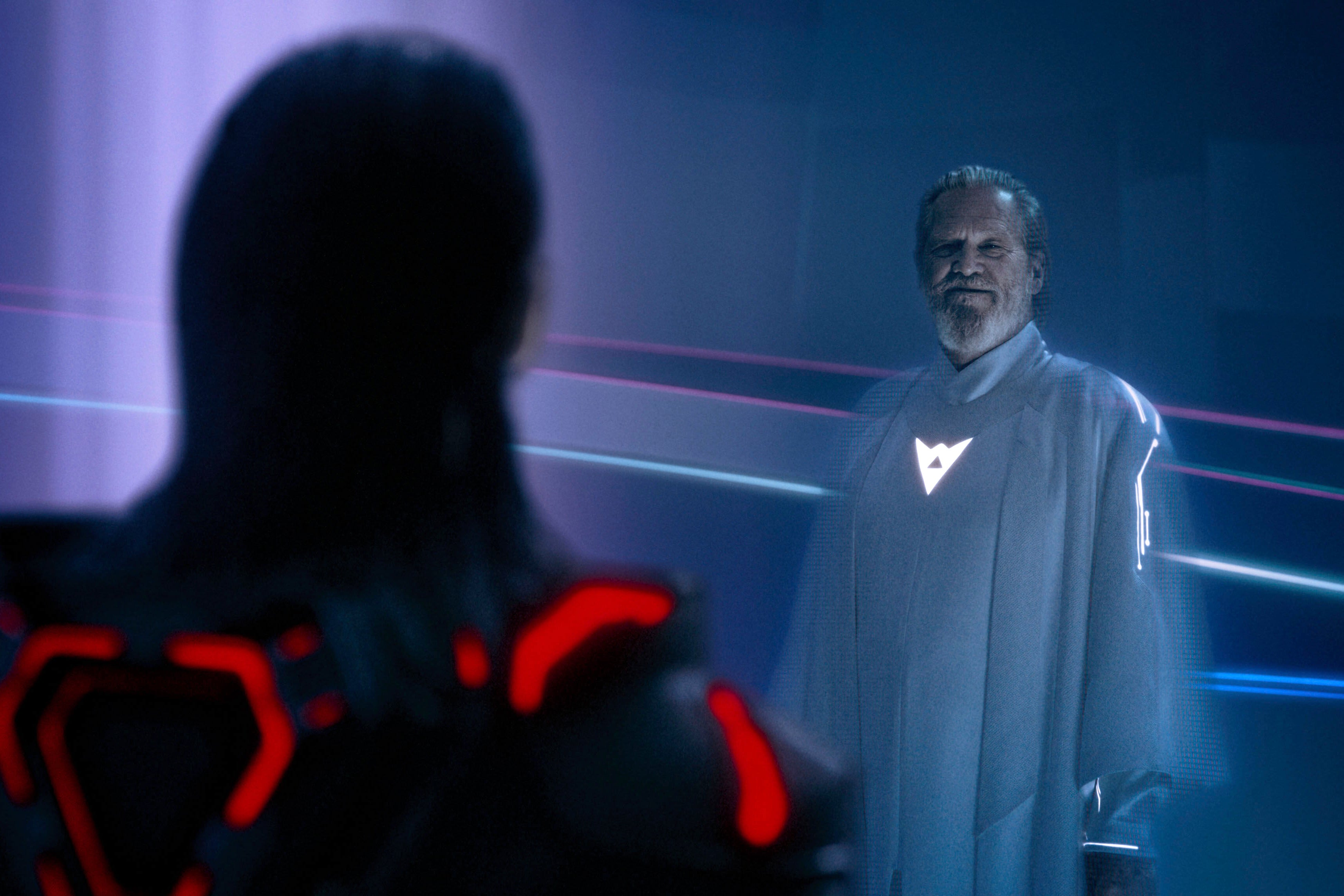 Jared Leto y Jeff Bridgesen Tron: Ares