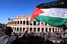 Preocupa seguridad para el partido Italia-Israel mientras manifestantes exigen suspenderlo