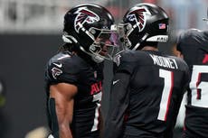 Receptor de Falcons Darnell Mooney se perderá el juego contra Bills por lesión en muslo