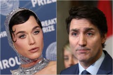 Nuevo romance a la vista: Katy Perry besa a Justin Trudeau en un yate
