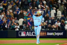 Guerrero y Springer encabezan despertar de Azulejos, que pegan 5 jonrones y aplastan a Marineros