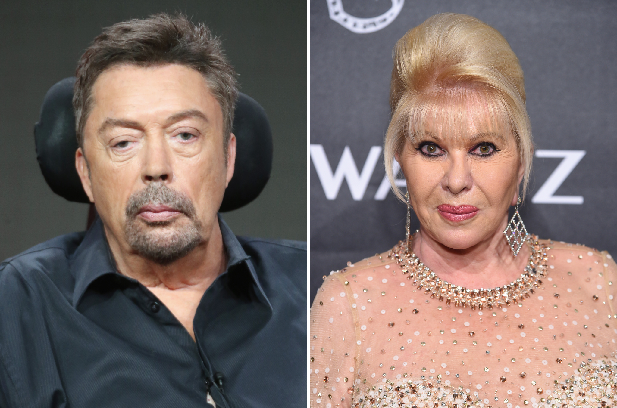 Tim Curry recuerda haberle dicho a la difunta Ivana Trump que le gustaban sus decisiones sobre el diseño interior del Hotel Plaza, a pesar de que en realidad lo “aborrecía”