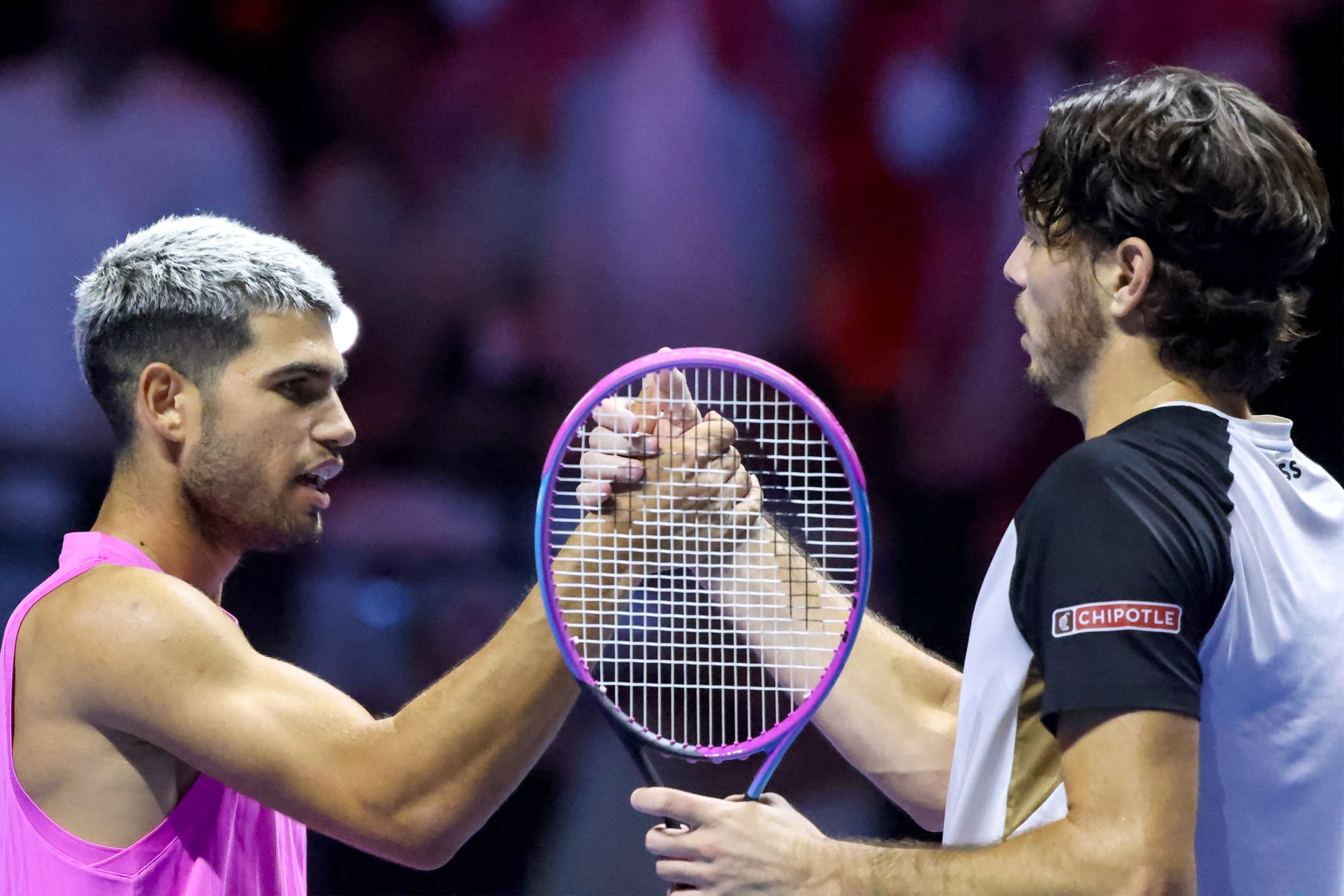 Alcaraz superó al estadounidense Taylor Fritz