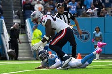 Patriots aplastan 31-13 a Titans en el regreso del entrenador Mike Vrabel a Tennessee