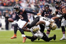 Defensa de Allen domina ante su exequipo y Bears vencen 26-14 a Saints para su cuarta victoria