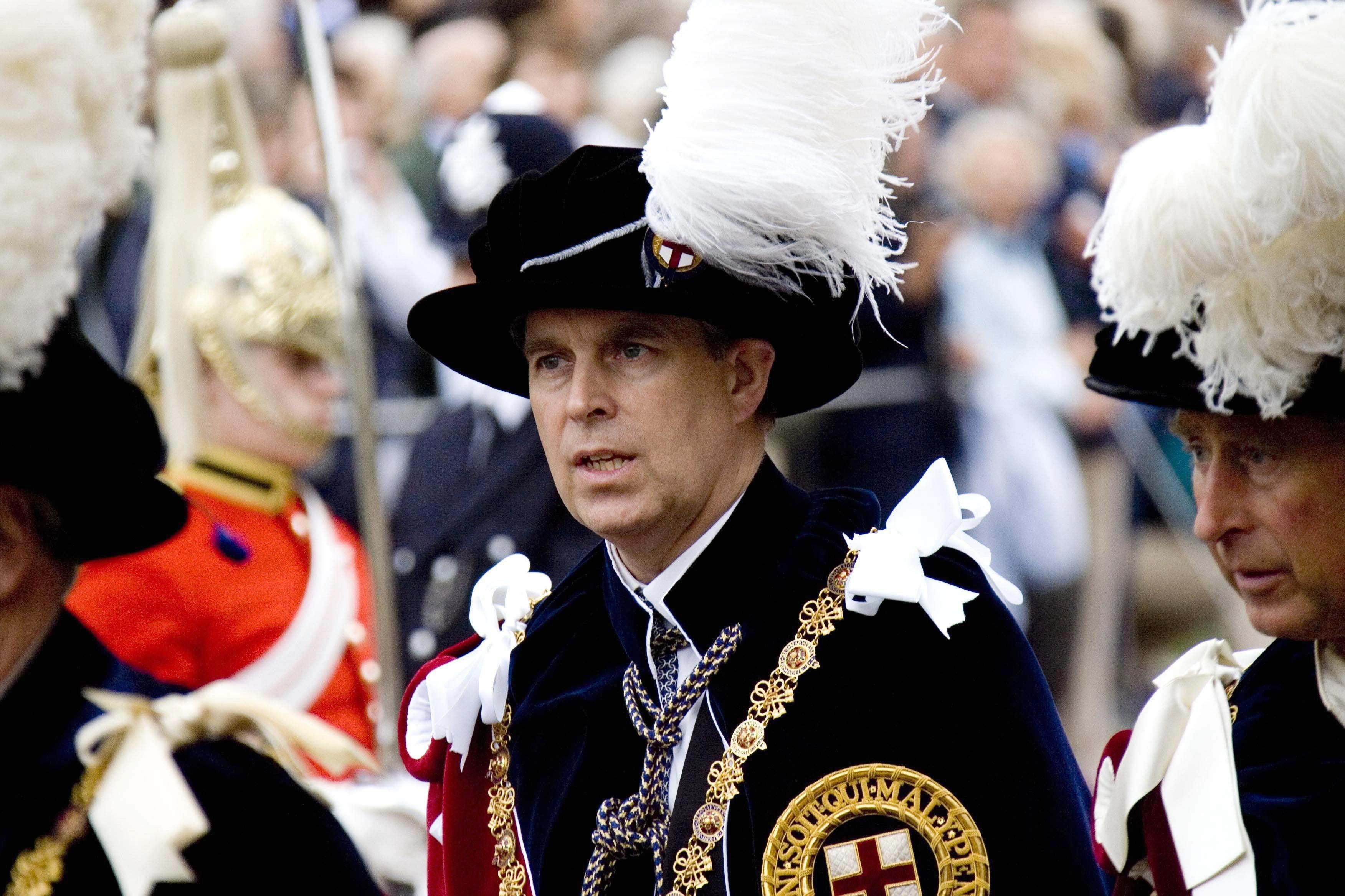 Buckingham Palace announced Andrew will stop using his titles and honours, including the Duke of York (Michael Dunlea/PA)