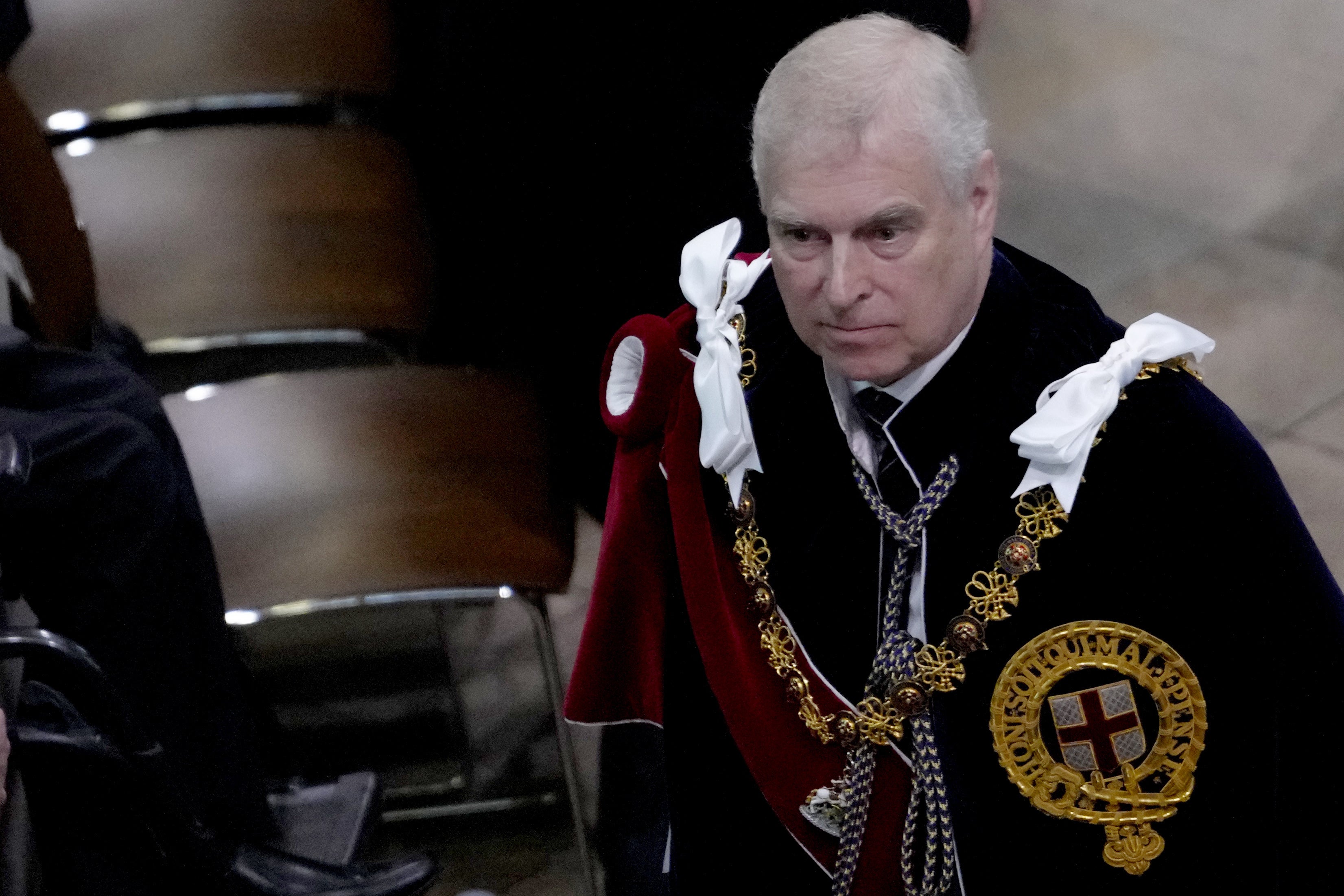 The former Duke of York and Ms Giuffre had reached a ‘settlement in principle’ (Kirsty Wigglesworth/PA)