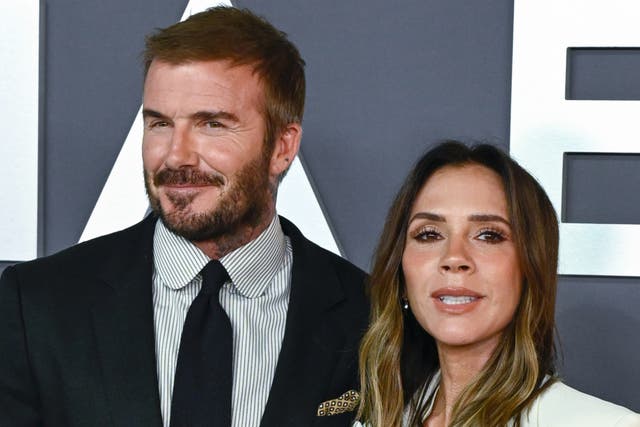 <p>Victoria Beckham y David Beckham</p>