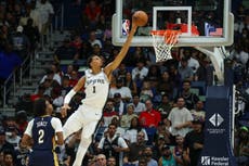 Wembanyama logra 29 puntos, 11 rebotes y 9 bloqueos; Spurs superan a Pelicans 120-116 en prórroga