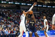 Zion Williamson se pierde su primer juego de la temporada con Pelicans por contusión ósea en el pie