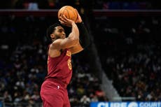 Mitchell anota 35 puntos y los Cavaliers vencen 116-95 a los Pistons para hilvanar tres triunfos