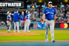 Scherzer deja el juego 3 de la Serie Mundial sin discutir y bullpen de Azulejos pierde la ventaja