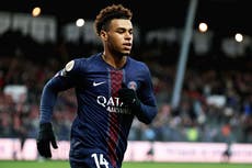 PSG: Désiré Doué estará varias semanas fuera por desgarro muscular