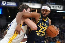 Pacers rompen racha de cinco derrotas al vencer 114-109 a los Warriors