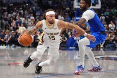 Los 22 puntos y nueve rebotes de Saddiq Bey llevan a Pelicans a triunfo de 101-99 sobre Mavericks