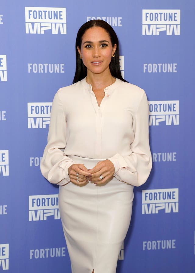 <p>Meghan Markle durante su participación en la Fortune Most Powerful Women Summit 2025 </p>