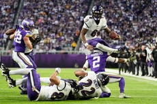 Los Ravens ganan su tercer juego consecutivo al vencer 27-19 a los Vikings con tres robos de balón