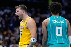 Doncic anota 38 puntos y Lakers dominan tercer cuarto para lograr su sexta victoria en siete juegos
