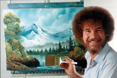 Un accidente feliz: Pinturas de Bob Ross se subastan en más de 600.000 dólares