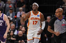 Doble-doble de Jalen Johnson catapulta a Hawks a paliza sobre Kings, 133-100