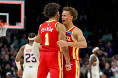 Los Hawks remontan 22 puntos en el último cuarto y vencen 124-122 a los Suns