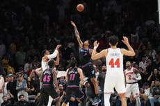 Heat sobreviven a un frenético final y vencen 115-113 a los Knicks