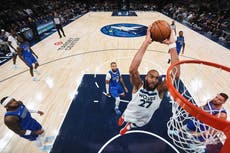 Timberwolves logran su 5ta victoria en seis juegos al vencer 120-96 a los Mavericks con bajas