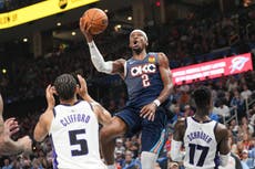 Thunder mejora a una foja de 15-1 con victoria 113-99 ante Kings
