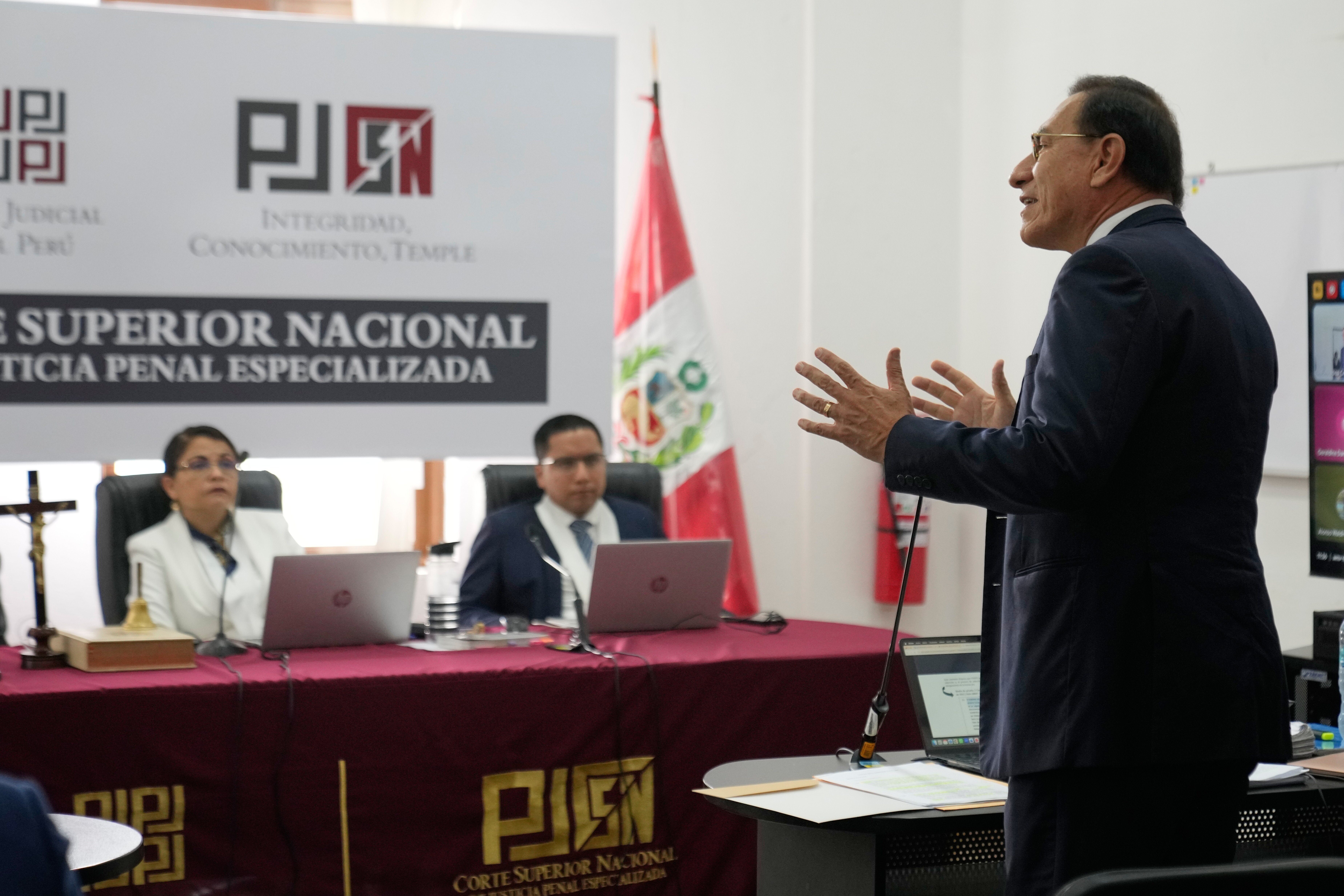 Expresidente Vizcarra de Perú se declara inocente en su alegato final durante juicio por corrupción