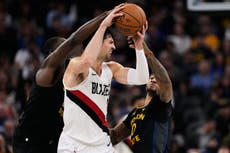 Avdija y Clingan logran doble-doble en victoria de Trail Blazers, 127-123 sobre Warriors