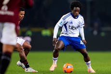 Addai anota dos goles y Como vence 5-1 al Torino para entrar en el top 6 de la Serie A