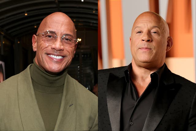 <p>Vin Diesel elogió el papel de Dwayne Johnson en 'La máquina'</p>