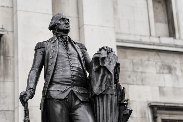 <p>Estatua de George Washington en Londres</p>