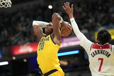Pacers vencen 119-86 a Wizards en juego de la Copa NBA entre dos de los peores equipos de la liga