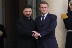 Zelenskyy se reúne con Macron en París mientras avanzan negociaciones de paz