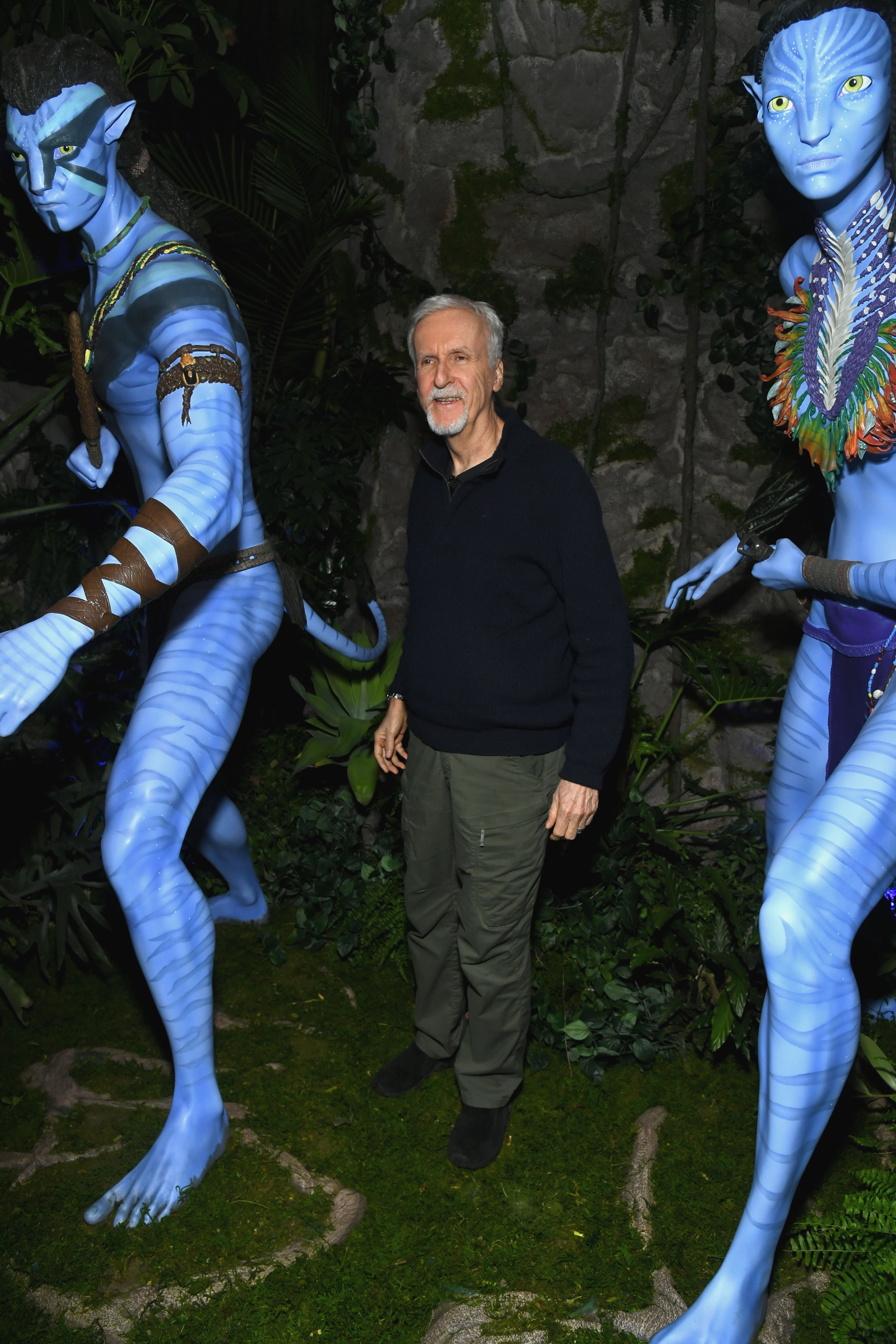 <p>James Cameron en una proyección especial de ‘Fuego y agua: Cómo se hicieron las películas de Avatar’</p>