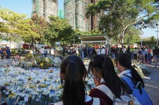 Hong Kong: malla en andamios y poliestireno facilitaron el avance del incendio