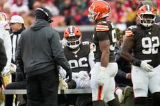 Maliek Collins de los Browns se perderá el resto de la temporada por lesión en el cuádriceps