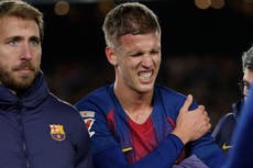 Barcelona: Dani Olmo Olmo se perdería un mes por una luxación de hombro