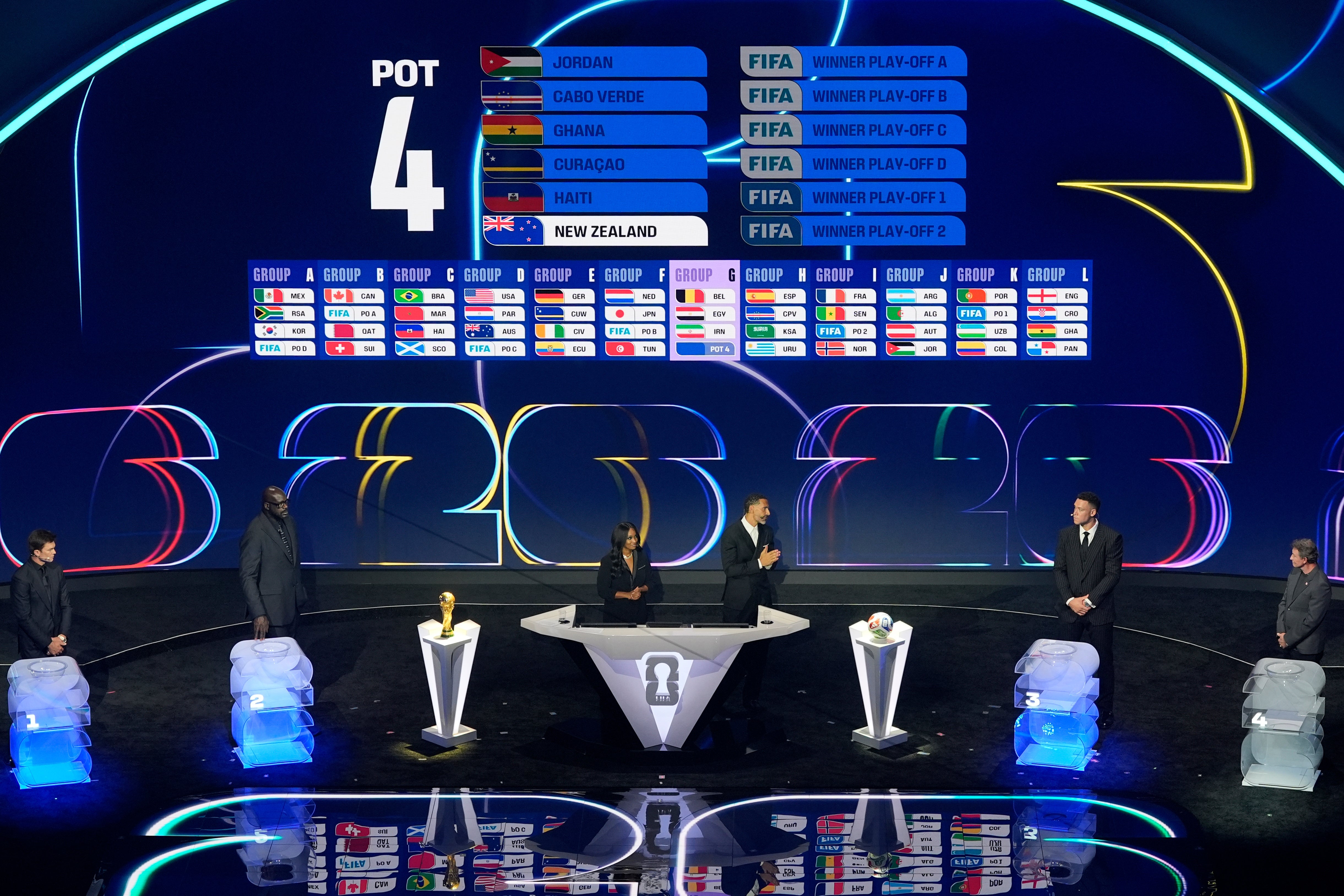 Música, comedia, Trump. Y al final, el sorteo a la Copa Mundial 2026