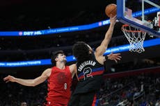 Cunningham logra 29 puntos y nueve asistencias en victoria de Pistons 122-116 sobre Trail Blazers