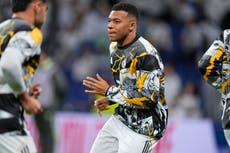 Real Madrid no arriesga y deja a Kylian Mbappé en el banquillo ante Man City en la Champions